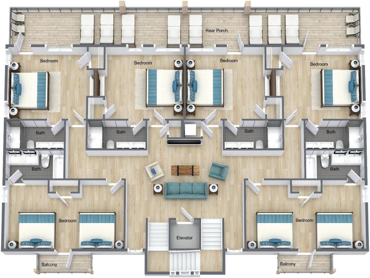 The Pearl Gulf Front W-Prvt Heated Pool, 12 Bdrm -12,5Bath Alvacationrentals Gulf Shores Ngoại thất bức ảnh